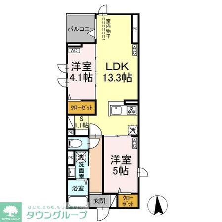 セレスティア六町IIの物件間取画像